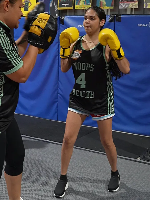Hoops 4 Healthアカデミー・プログラムの様子
