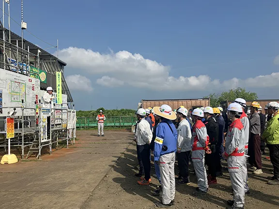 柏崎水素パーク建設現場におけるコントラクターとの対話